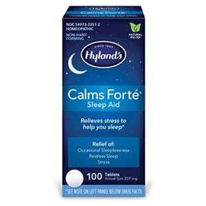hyland’s naturals calms forte sleep aid tablets, multi, unflavored, 100 count