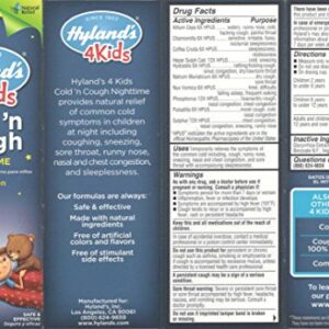 Hylands Night Cold N Cough 4 Kid's, 4 Fz