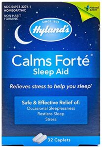 hyland’s calms forte sleep aid tablet, 32 count (2 pack)