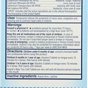 Hyland's, Baby Tiny Cold, 125 Tablets