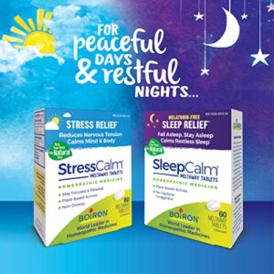 Boiron StressCalm for Relief of Stress, Anxiousness, Nervousness, Irritability, and Fatigue - 60 Count