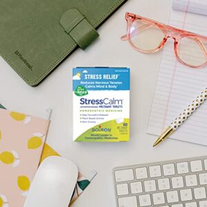 Boiron StressCalm for Relief of Stress, Anxiousness, Nervousness, Irritability, and Fatigue - 60 Count