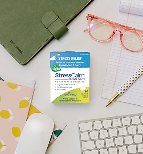 Boiron StressCalm for Relief of Stress, Anxiousness, Nervousness, Irritability, and Fatigue - 60 Count