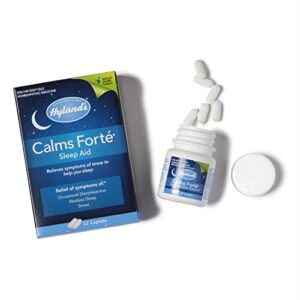 Hyland's Calms Forte' Sleep Aid Caplets, Natural Relief of Nervous Tension and Occasional Sleeplessness, 32 Count