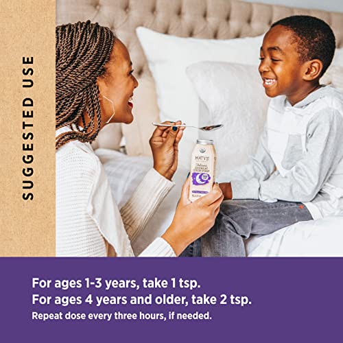 Matys USDA Organic Children's Cough Syrup Day & Night Value Pack - Soothing Relief for Daytime & Nighttime Coughs with Immune Support – Clean Alternative for Ages 1 Year + – 2-6 fl oz