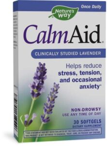 nature’s way calmaid, non-drowsy, clinically studied lavender supplement helps reduce tension/stress*