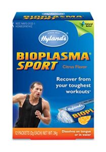 electrolyte powder bioplasma sport cell salts by hyland’s, natural relief of fatigue, pain and swelling, 12 count