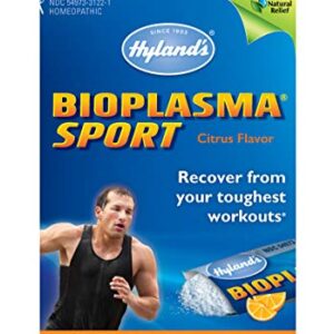 Electrolyte Powder Bioplasma Sport Cell Salts by Hyland's, Natural Relief of Fatigue, Pain and Swelling, 12 Count