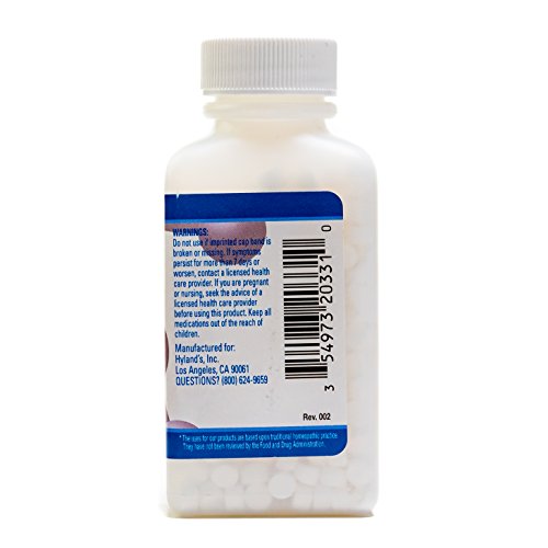 Hemorrhoid Treatment, Homeopathic Relief of Hemorroids, Colds, and Chapped Lips, Hyland's #1 Cell Salt Calcarea Fluorica 6X, 500 Count