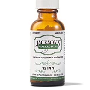 Jackson's 12 in 1 Cell Salt - The First Certified Vegan, Lactose-Free All 12 Schuessler Cell (Tissue) Salt Combination - Made in The USA (500 pellets)