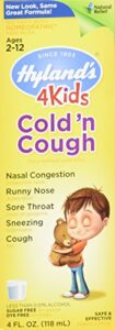 hylands cold ‘n cough supplement for kids 4 ounce