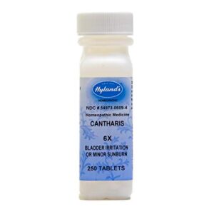 hyland’s homeopathic cantharis 6x, 250 count