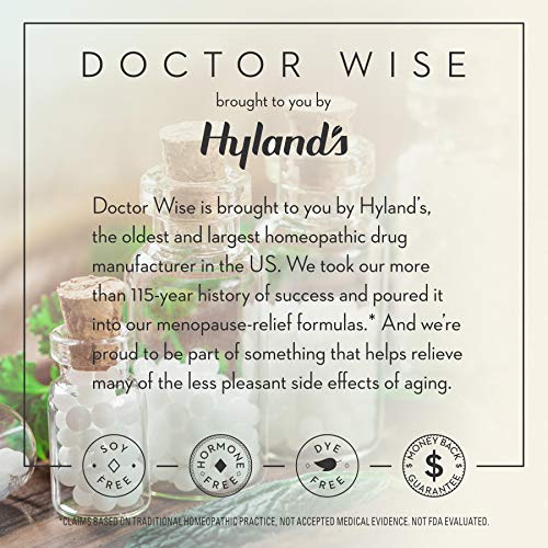 Menopause Natural Homeopathic Relief of Vaginal Dryness, Hot Flashes and Night Sweats, Doctor Wise Menopause Moisture by Hyland's, 68 Quick Dissolving Tablets