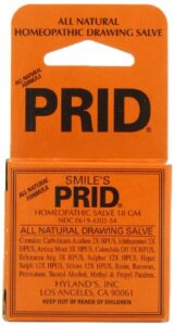 smile’s prid drawing salve, natural homeopathic relief of topical pain and irritation, 18 grams