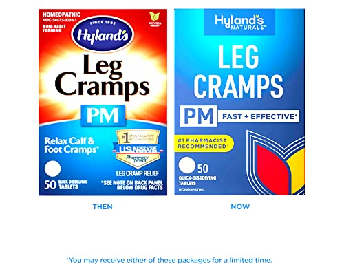 Hyland's Leg Cramps PM Tablets 50 TB - Buy Packs and SAVE (Pack of 2)
