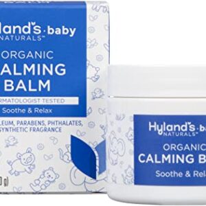 Hyland's Naturals Baby Organic Calming Balm, Soothe & Relax, With Organic Lavender, Eucalyptus, & Bergamot Fruit Oil, Safe & Gentle, Dermatologist Tested, 1.76 oz.