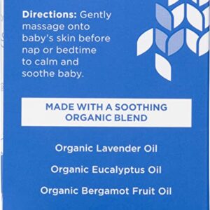 Hyland's Naturals Baby Organic Calming Balm, Soothe & Relax, With Organic Lavender, Eucalyptus, & Bergamot Fruit Oil, Safe & Gentle, Dermatologist Tested, 1.76 oz.