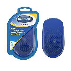 dr. scholl’s heel cushions with massaging gel advanced // all-day shock absorption and cushioning to relieve heel discomfort (for men’s 8-13, also available for women’s 6-10)