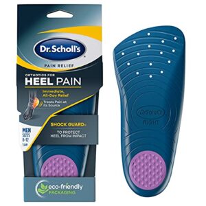dr. scholl’s heel pain relief orthotics // clinically proven to relieve plantar fasciitis, heel spurs and general heel aggravation (for men’s 8-12, also available for women’s 5-12)