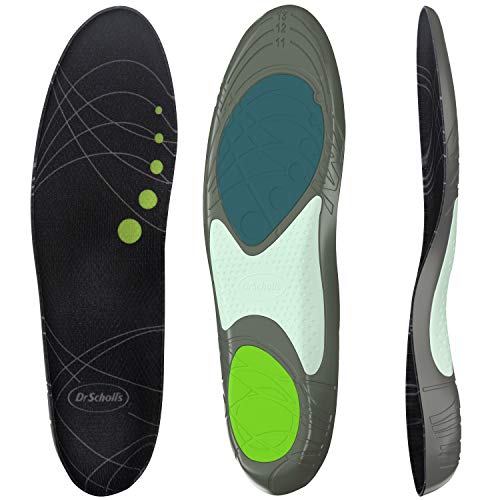 Dr. Scholl’s Running Insoles // Reduce Shock and Prevent Common Running Injuries: Runner's Knee, Plantar Fasciitis and Shin Splints, Men's 10.5-14