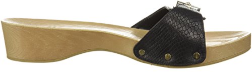 Dr. Scholl's Shoes Women's Classic Slide Sandal, Black Snake Print, 8 M US