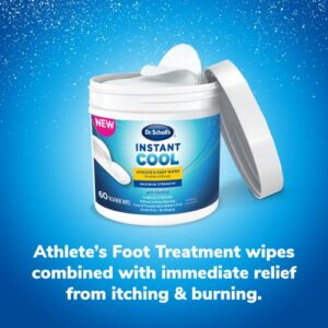 Dr. Scholl's Instant Cool Athlete's Foot Treatment Wipes, 60ct