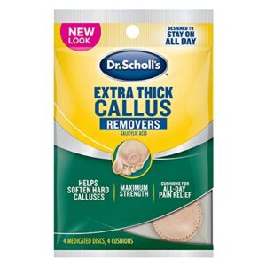 dr. scholl’s extra callus removers, extra thick pads, 4 count