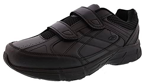 Dr. Scholl's - Men's Brisk Light Weight Dual Dtrap Sneaker, Wide Width (10 Wide, Black)