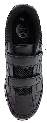 Dr. Scholl's - Men's Brisk Light Weight Dual Dtrap Sneaker, Wide Width (10 Wide, Black)