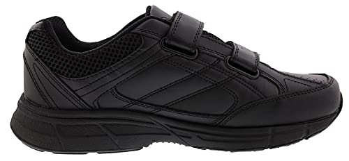 Dr. Scholl's - Men's Brisk Light Weight Dual Dtrap Sneaker, Wide Width (10 Wide, Black)