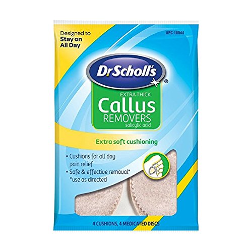 Dr. Scholl's Extra Thick Callus Removers 4 Cushions ea.(Packs of 3)