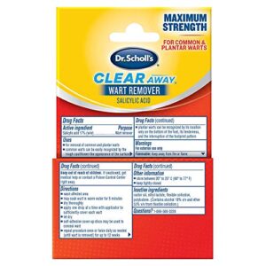 Dr. Scholl's Liquid Wart Remover (.33 oz) with 20 Cover Up Discs, Safe for Children and Kids 4+, Salicylic Acid for Plantar Wart Removal