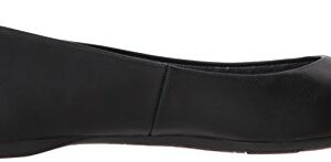 Dr. Scholl's Shoes Women's Giorgie Ballet Flat, Black Smooth, 7 W US