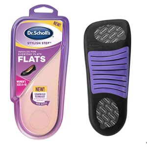 dr. scholl’s cushioning insoles for everyday flats, low heels, dress & casual shoes, boots (for women’s 6-10)