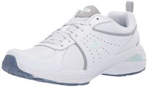 dr. scholl’s shoes womens bound sneaker, white action leather, 8 us