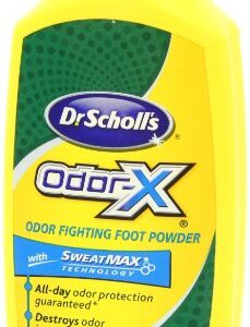 Dr. Scholl's Odor-Fighting X Foot Powder, Yellow, 6.25 Ounce (Pack of 3)