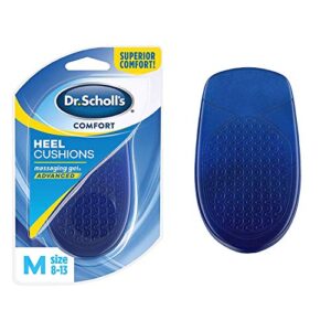 dr. scholl’s massaging gel heel cushions men’s sizes 8-13 – 1 pr, pack of 3