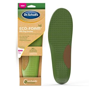 Dr. Scholl's Eco-Foam Insoles for Women, Shoe Inserts Made with Sustainable and Recycled Material, Women's 6-10
