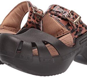 Dr. Scholl's Shoes Women's Dance On Clog, Brown Leopard, 7