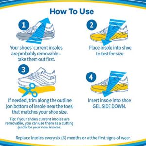 Dr. Scholl's Stimulating Step Insoles with Massaging Gel Plus Stimulating Nodes, Unisex 1 Pair