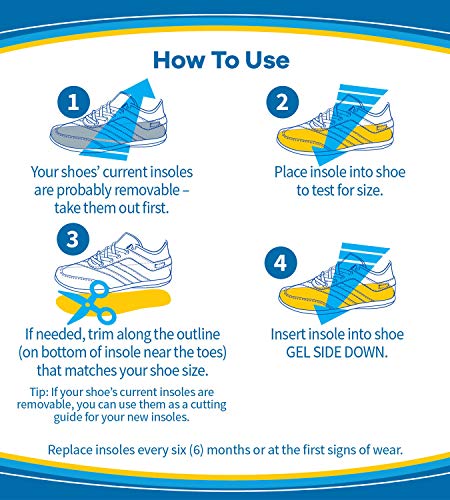 Dr. Scholl's Stimulating Step Insoles with Massaging Gel Plus Stimulating Nodes, Unisex 1 Pair