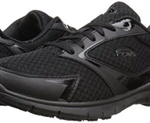 Dr. Scholl's Shoes Women's Inhale Slip-Resistant Sneaker, Black, 6 M US