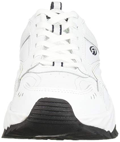 Dr. Scholl's Shoes mens Sebastian Sneaker, White, 9.5 Wide US