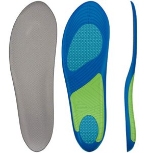 Dr. Scholl’s Sport Insoles Superior Shock Absorption and Arch Support (for Men's 8-4, Also Available for Women's 6-0), 1 Pair & Work Massaging Gel Advanced Insoles for Men Shoe Inserts