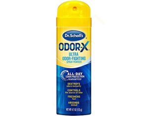 dr. scholl’s odor-x odor fighting spray powder 4.70 oz (pack of 9)