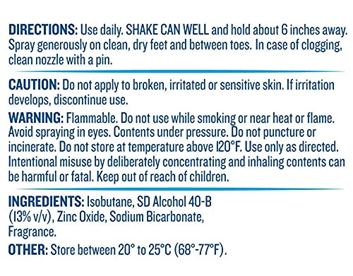 Dr. Scholl's Odor-X Odor Fighting Spray Powder 4.70 oz (Pack of 9)