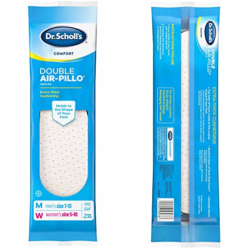 Dr. Scholl's Double Air-Pillo Insoles Men's or Women's -1 Pair, Pack of 4