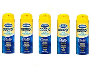 dr. scholl’s odor-x odor fighting spray powder 4.70 oz (pack of 5)