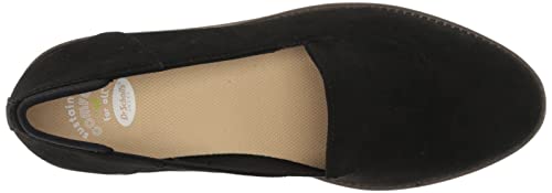 Dr. Scholl's Shoes Women's Jetset Loafer, Black Fabric, 8.5