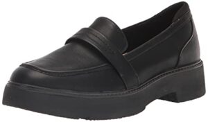 dr. scholl’s shoes women’s vibrant loafer, black synthetic, 9.5